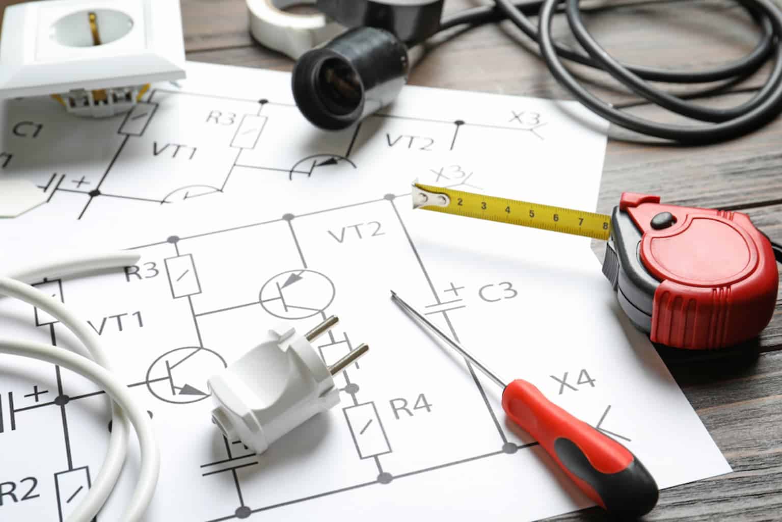 ภาพแสดงแบบวงจรไฟฟ้าในบ้าน (Electrical Circuit Diagram)